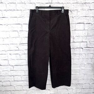 Theory Relax Straight Pant T Stretch Corduroy Brown Size 8 NWOT